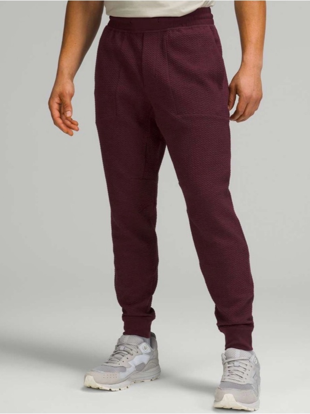 lululemon athletica Men's Maroon Knit Jogger Pants